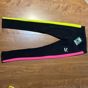 NWT Puma Womens Iconic T7 MR Leggings Sz Xs Tight Fit City Lights Active Workout
